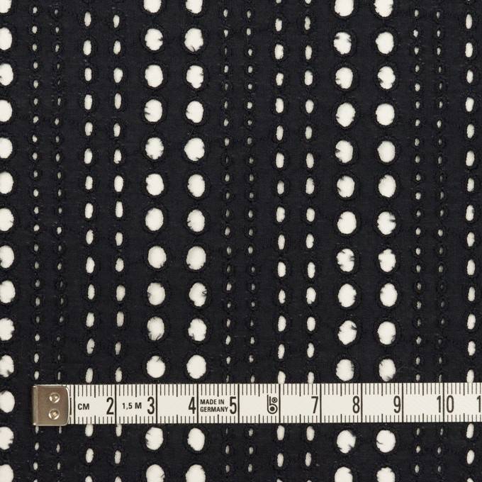 コットン×サークル(ブラック)×ローン刺繍_全2色 イメージ4