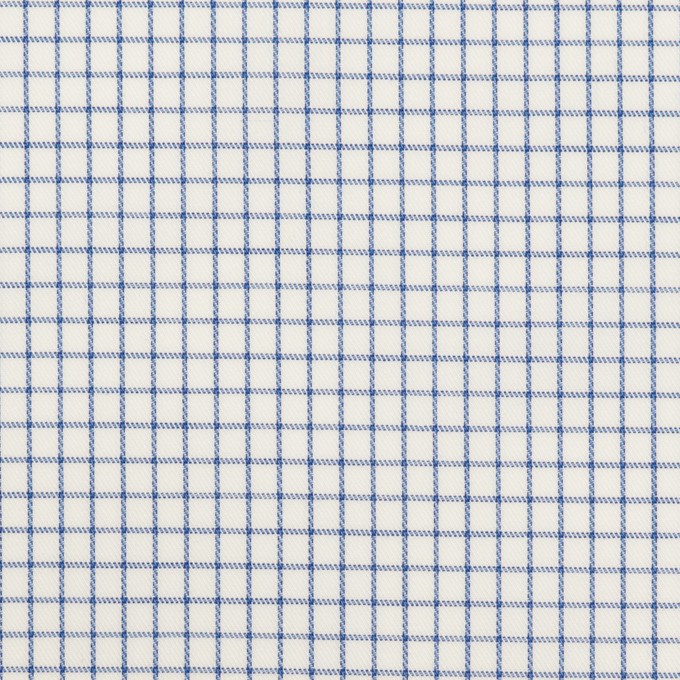 コットン×チェック(ブルー)×サージ イメージ1