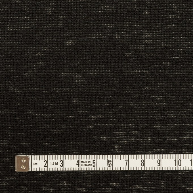 リネン×無地(ブラック)×天竺ニット_全2色 イメージ4