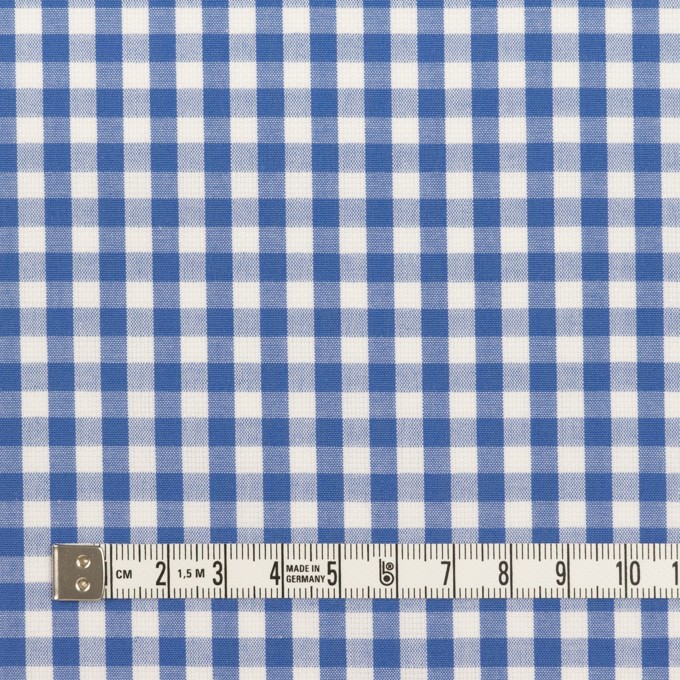 コットン×チェック(オリエンタルブルー)×斜子織_全2色 イメージ4