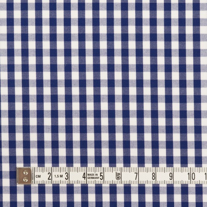 コットン×チェック(プルシアンブルー)×ブロード_全2色 イメージ4