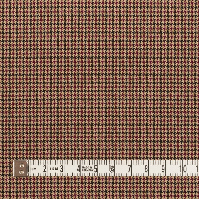ポリエステル&レーヨン混×チェック(ベージュ)×千鳥格子ストレッチ_全3色 イメージ4