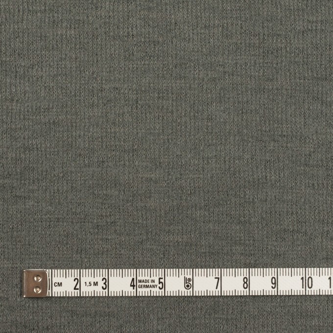 ウール&コットン×無地(セージグリーン)×W天竺ニット イメージ4