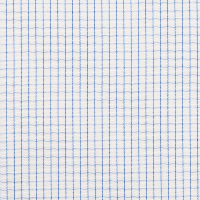コットン×チェック(ブルー)×ブロード イメージ1