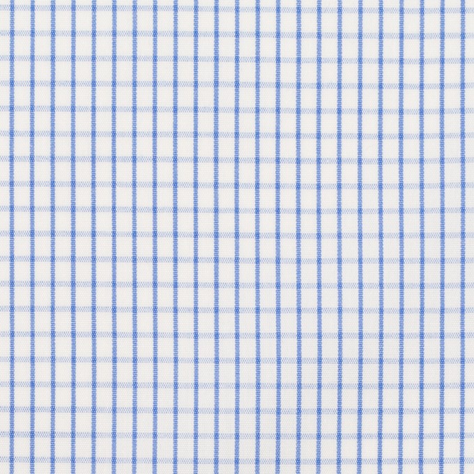 コットン×チェック(ブルー)×ブロード イメージ1