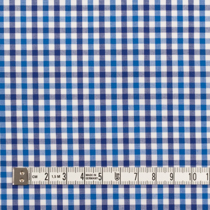 コットン×チェック(ブルー&ネイビー)×ブロード イメージ4