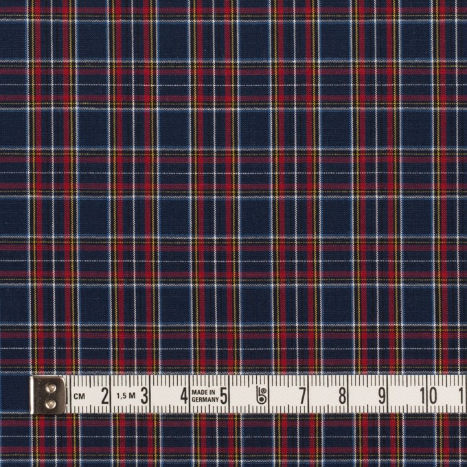 コットン×チェック(ネイビー&レッド)×ブロード イメージ4