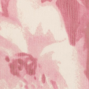 シルク×フラワー(ピンク)×クレープジョーゼット サムネイル1