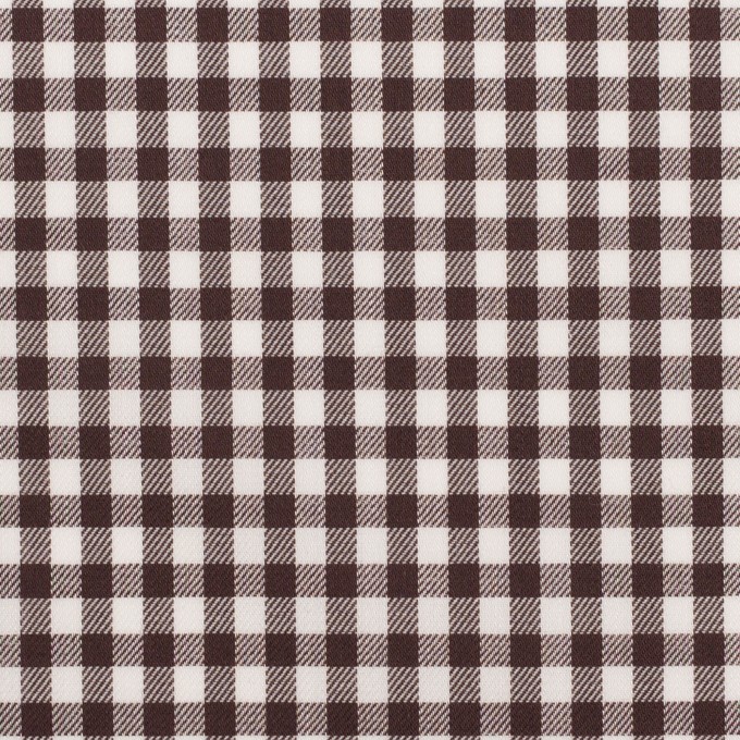 コットン×チェック(アッシュブラウン)×サージ イメージ1