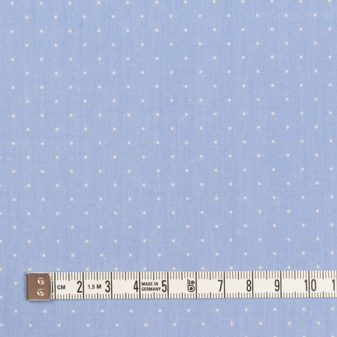 コットン×ドット(サックス&クリーム)×タイプライター(高密ローン)・ワッシャー_全5色 イメージ4