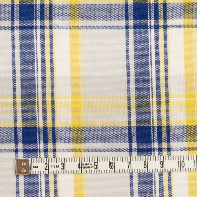 コットン×チェック(イエロー&ブルー)×シーチング イメージ4