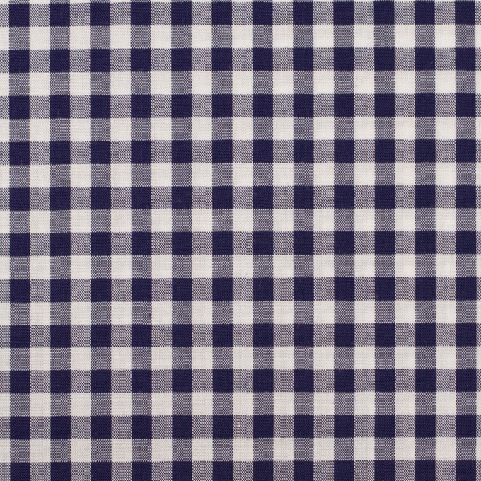 コットン×チェック(ネイビー)×ブロード イメージ1