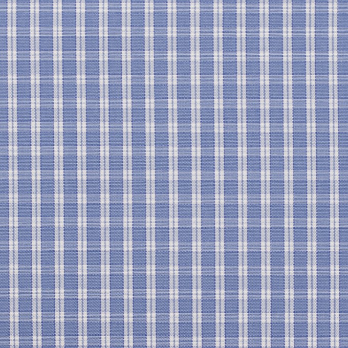 コットン×チェック(ヒヤシンスブルー)×ブロード イメージ1