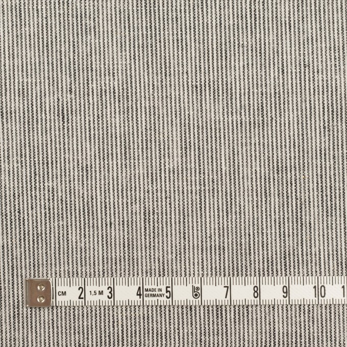 リネン&コットン×ストライプ(チャコール&エクリュ)×キャンバス_全2色 イメージ4