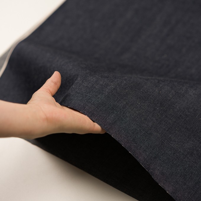 コットン×無地(インディゴ)×セルビッチ・デニム(10oz) イメージ5