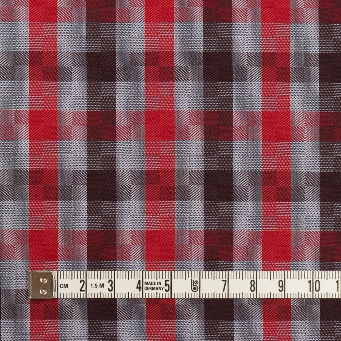 コットン×チェック(レッド)×ジャガード_全2色 イメージ4