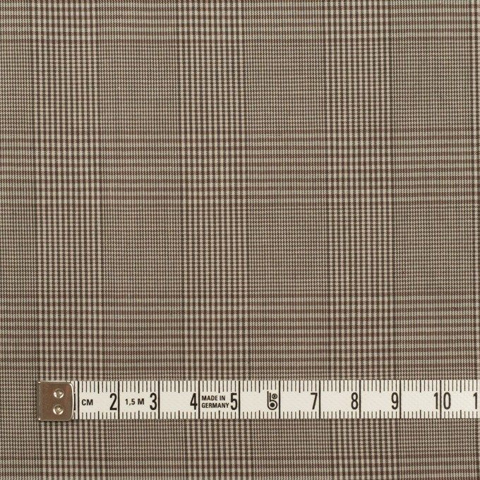 コットン×チェック(アッシュブラウン)×タイプライター(高密ローン) イメージ4