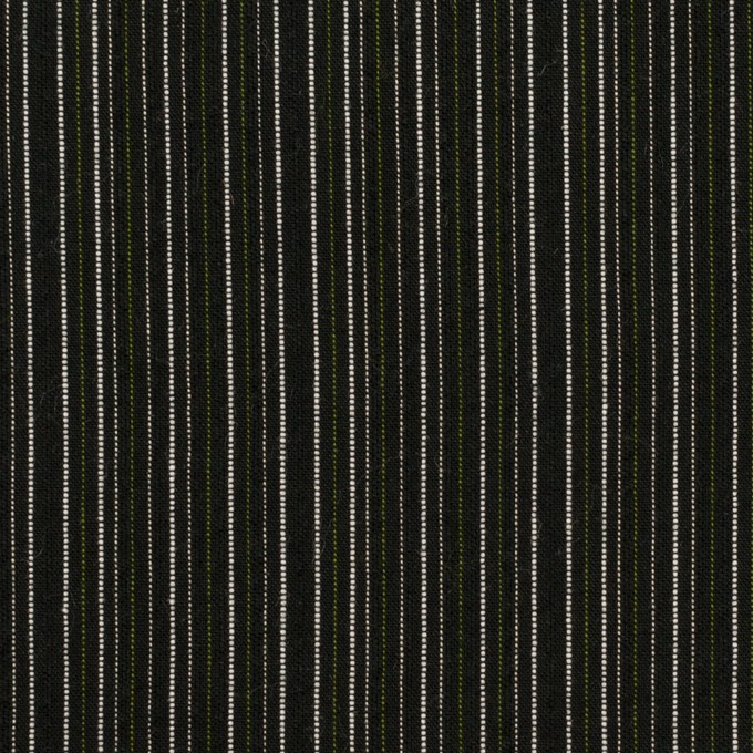 コットン×ストライプ(チャコールブラック&モスグリーン)×サッカー イメージ1
