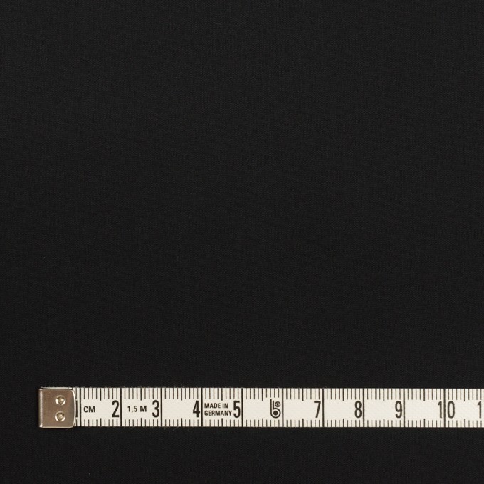 コットン＆リヨセル混×無地(ブラック)×ローンストレッチ イメージ4
