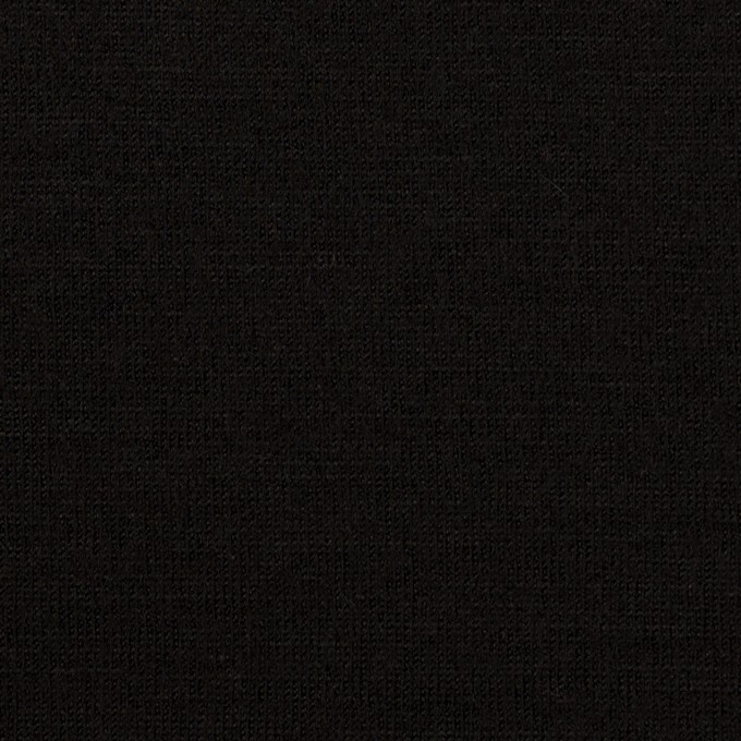ウール×無地(ブラック)×天竺ニット イメージ1