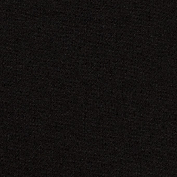 ウール×無地(ブラック)×天竺ニット イメージ1