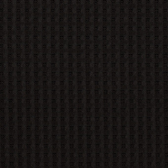 シルク×チェック(ブラック)×ジャガード イメージ1