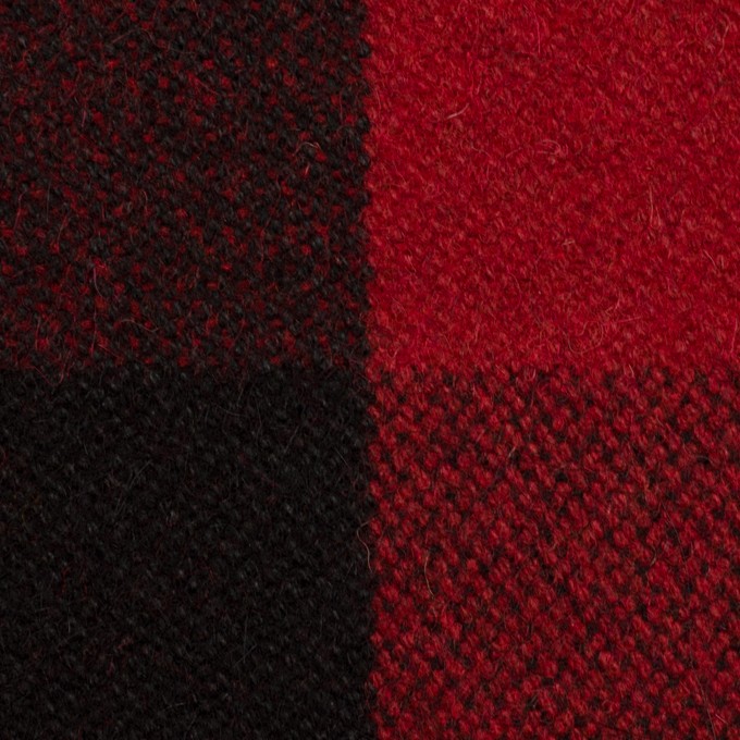 ウール&ナイロン×チェック(レッド&ブラック)×ツイード イメージ1