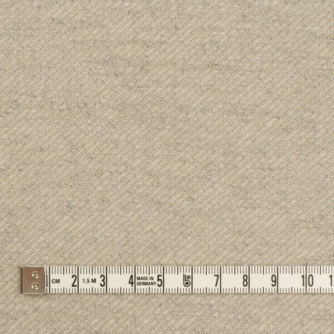 コットン&ウール混×無地(グレイッシュベージュ)×カルゼワッシャー_全2色 イメージ4