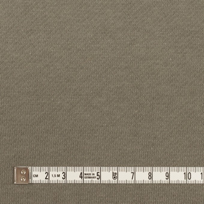 コットン×無地(アッシュカーキ)×裏毛ニット(裏面起毛)_全5色 イメージ4