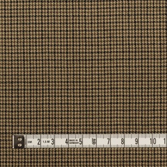 ウール×チェック(カーキベージュ、カーキグリーン＆ブラック)×千鳥格子 サムネイル4