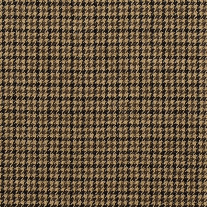 ウール×チェック(カーキベージュ、カーキグリーン＆ブラック)×千鳥格子 イメージ1
