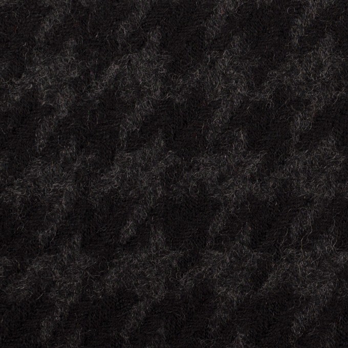 ウール×チェック(チャコールグレー＆チャコール)×千鳥格子 イメージ1