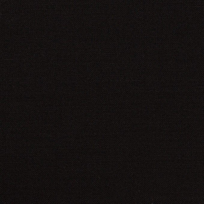 ウール＆ポリウレタン×無地(ブラック)×ポプリンストレッチ イメージ1