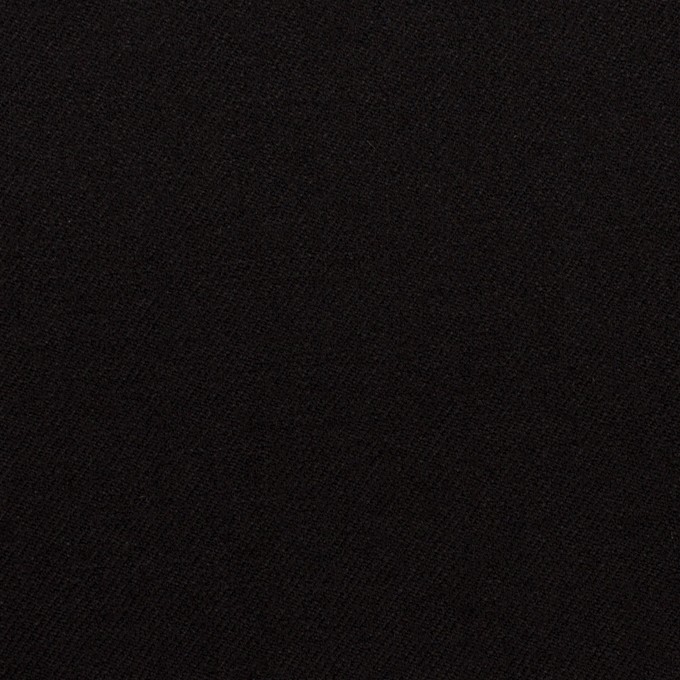 ウール＆ポリウレタン×無地(ブラック)×サージストレッチ イメージ1