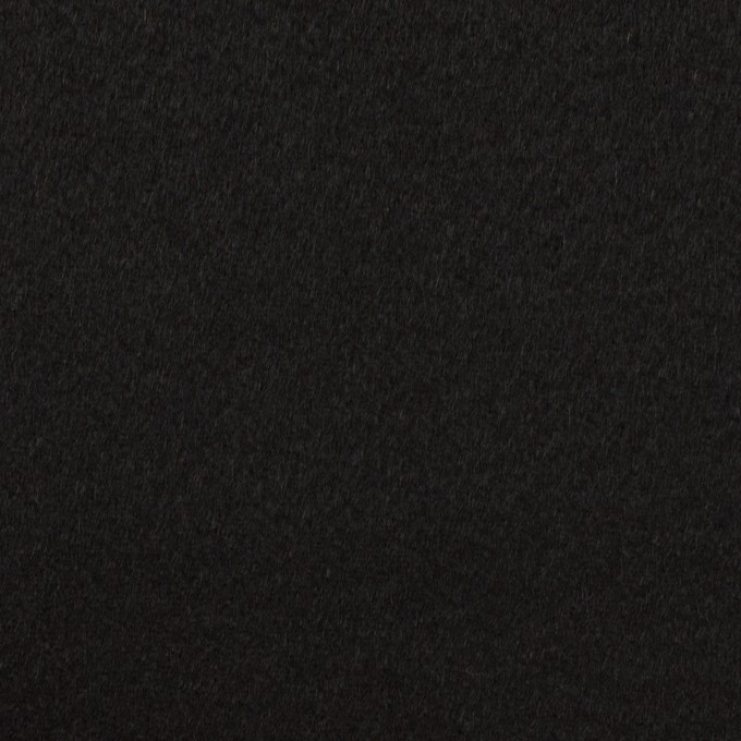 ウール＆カシミア×無地(ブラック)×ビーバー イメージ1