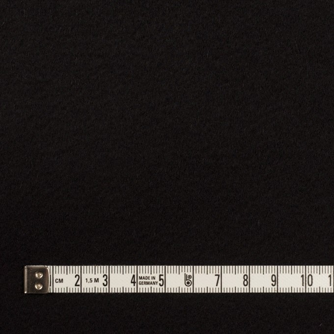 ウール＆カシミア×無地(ブラック)×ビーバー イメージ4