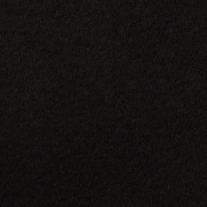 ウール＆カシミア×無地(ブラック)×ビーバー イメージ1