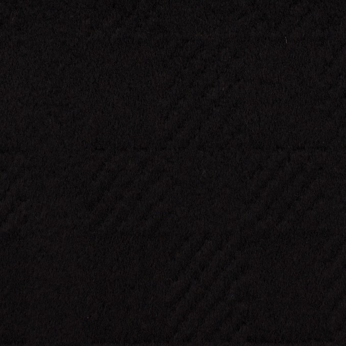 ウール＆アンゴラ×チェック(ブラック)×ビーバージャガード イメージ1