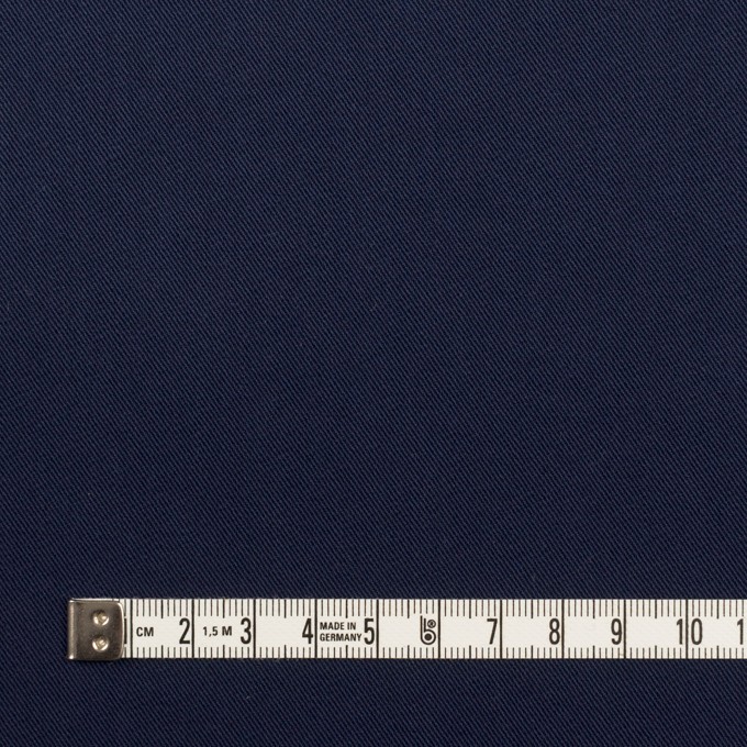 コットン＆ポリウレタン混×無地(プルシアンブルー)×二重織ストレッチ_イタリア製 イメージ4