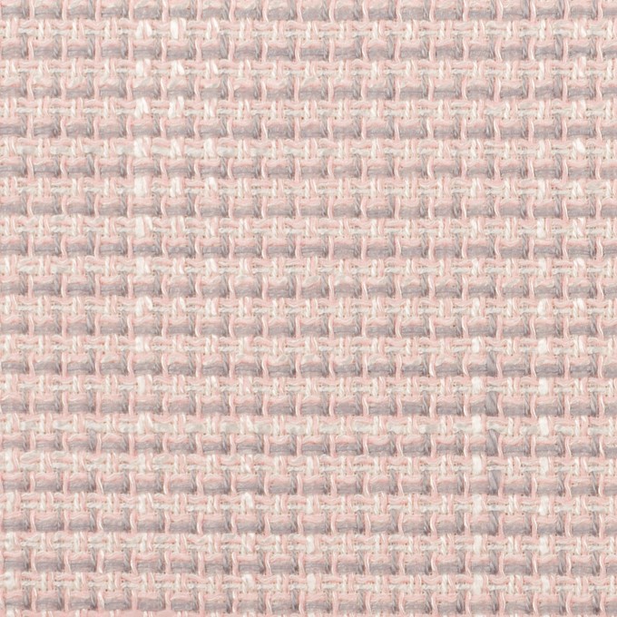 コットン＆ポリエステル混×ミックス(ピンク＆グレー)×ファンシーツイード イメージ1