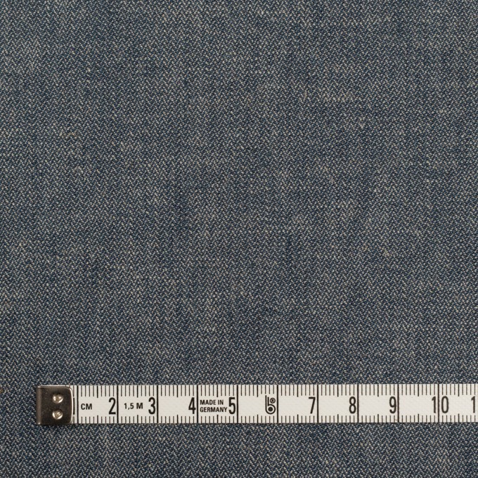 リネン&コットン×ミックス(アッシュブルー)×ヘリンボーン イメージ4