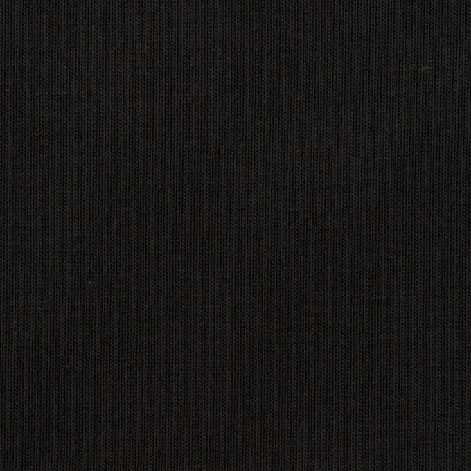 コットン×無地(ブラック)×フライスニット_全3色 イメージ1