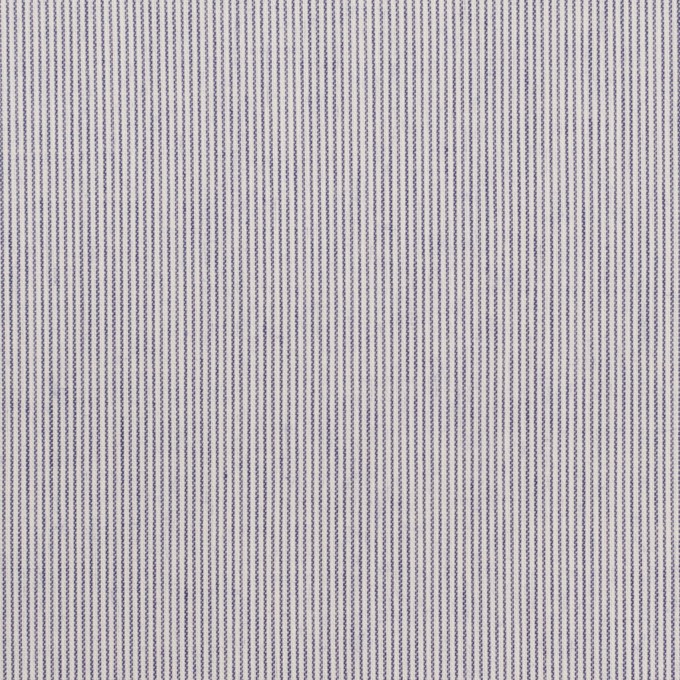 コットン&ポリウレタン×ストライプ(ネイビー)×ブロードストレッチ イメージ1