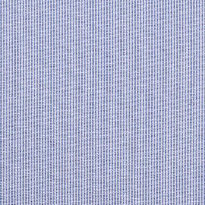 コットン×ストライプ(ブルー)×ブロード イメージ1