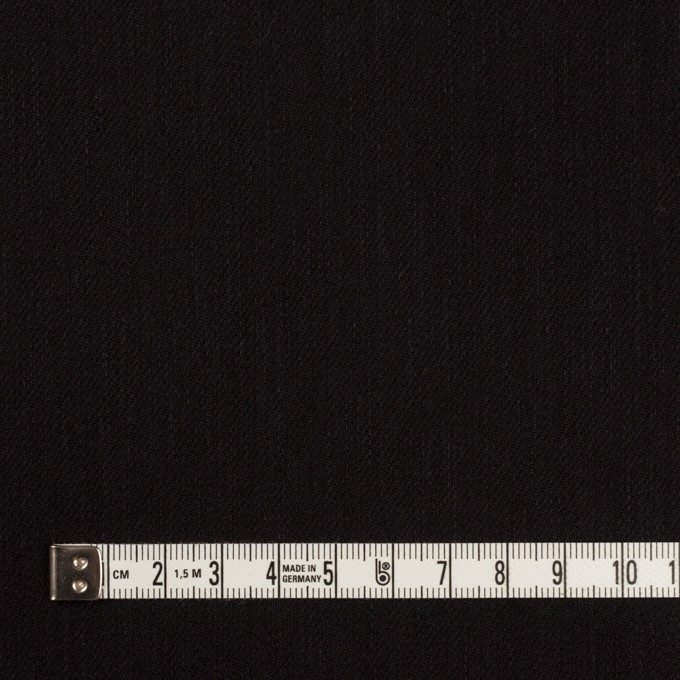コットン＆ポリエステル混×無地(ブラック)×カツラギストレッチ イメージ4