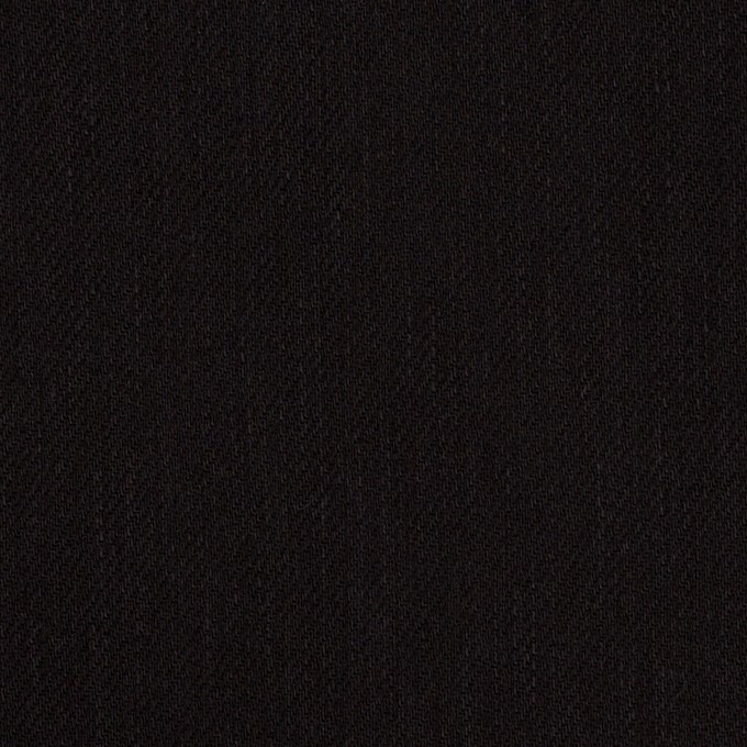 コットン＆ポリエステル混×無地(ブラック)×カツラギストレッチ イメージ1