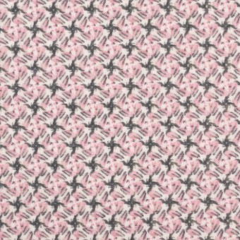 ポリエステル×小紋(ピンク)×ジョーゼット_全2色 サムネイル1