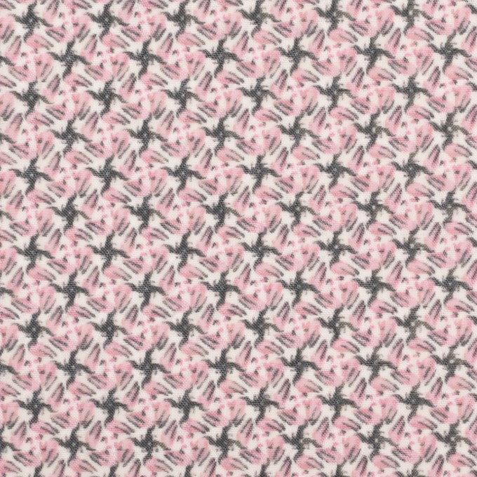 ポリエステル×小紋(ピンク)×ジョーゼット_全2色 イメージ1