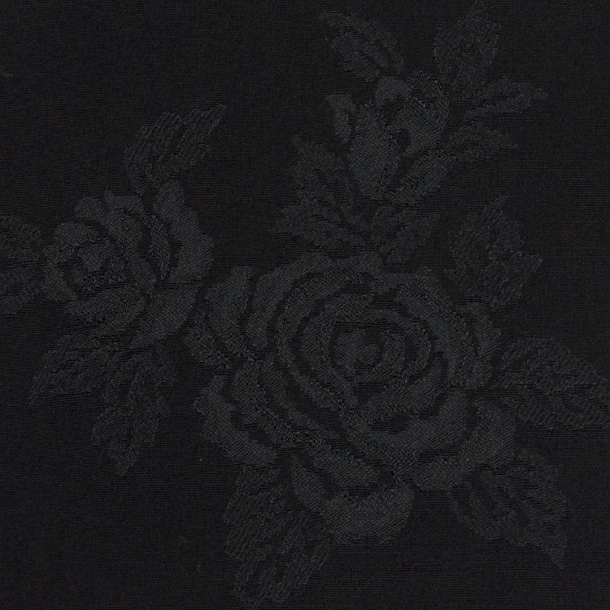 ポリエステル×フラワー(ブラック)×形状記憶タフタ・ジャガード_全2色 イメージ1
