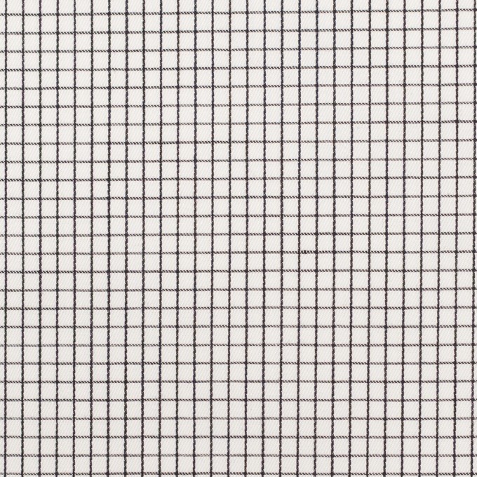 コットン×チェック(チャコール)×サージ イメージ1